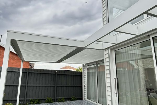 Aluminium louvre roof system Melbourne SW Building Solutions